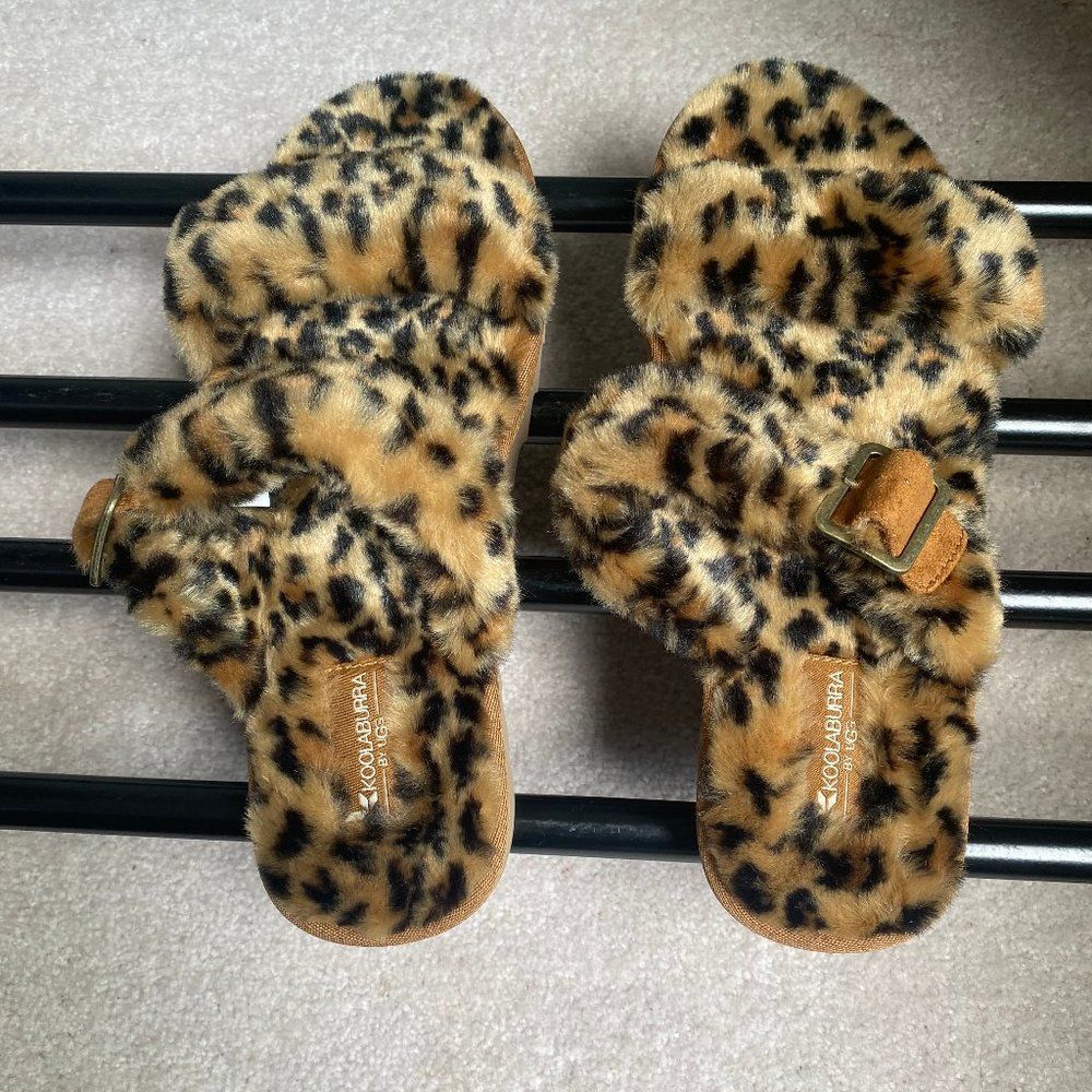 KOOLABURRA By UGG Women Furr-ah Plush Sandals - NEW NWOB - Picture 3 of 8